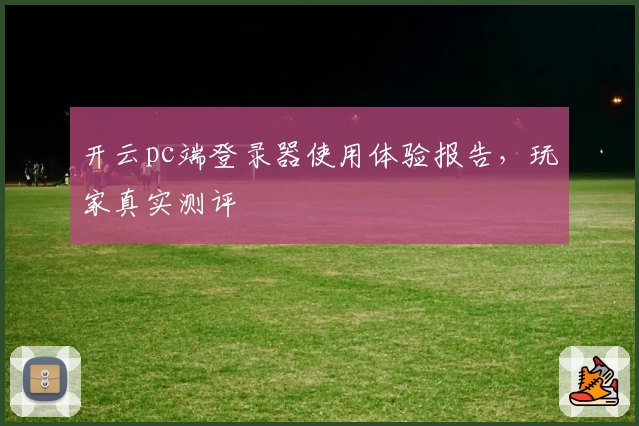 开云pc端登录器使用体验报告，玩家真实测评